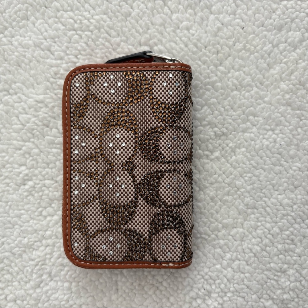 Coach Tan and Cream Signature Wallet